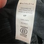 Athleta Black Cabo Linen Jogger Pants Size 6P 6 Petite Ankle Cropped High Rise Photo 4
