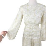 VEILED Randa Ruched Maxi Dress Honey Floral Sz XS NWT Yellow Photo 5