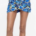 ZARA Blue Floral Layered Mini Skirt XS Photo 1