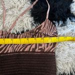 Cute Booty Lounge Bra‎ Zebra Print Y2K Indie Retro Sporty Small Pink Photo 3