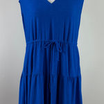 Beyond Yoga  Vibrant Blue Tiered Mini‎ Dress Size Small Photo 0