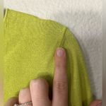 Sak's Fifth Avenue Lemon Lime V Neck Silk & Cashmere Sweater Women's Size S Yellow Photo 5