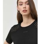 Guess Eco Katarina Embellished Crewneck Tee in Jet Black, New w/Tag $79 Photo 2