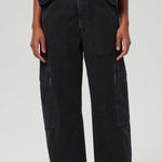 Citizens of Humanity  Marcelle Cargo Jeans In Washed Black Size 25 #2078-1193 Photo 0