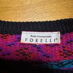 Vintage fornelli sweater xl ugly sweater Cosby Christmas holiday winter Pink Photo 1