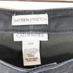 Catherines ‎ Plus Size 26W Jeans Black Straight Leg Pants Pockets Stretch 1297 Photo 4