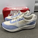 Nike ‎ Waffle Debut Womens Size 11 Soft Pearl White Blue Black DH9523-007 Photo 2