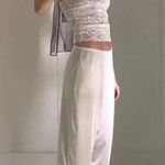 Vanity Fair Vintage 60s Satin Lace Trim Slip Pants Size 7 Ivory Photo 0