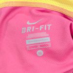 Nike  Women's Vibrant Pink and Yellow Long Sleeve Tee Photo 6
