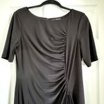 Ryan‎ Michelle Womens Size L Black Draped Fitted Classic Elegant Dinner Dress Size L Photo 2