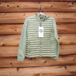 Save The Duck Paige Hooded Hybrid Jacket Green Size L Photo 2