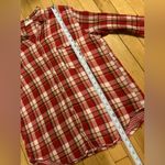 CP Shades Red Plaid and Gingham Gauze Cotton Button Down Photo 4