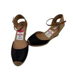 Halogen Espadrille Wedge Sandals Womens Size 8 Black Boho Summer Festival Resort Photo 3