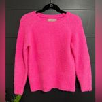 Loft  Petites Hot Pink Fuzzy Crewneck Pullover Sweater Women’s Sz XSP EUC Photo 0