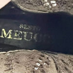 Sesto‎ Meucci Dark Brown Cutwork Boots Size 8 Women’s 7” Tall Made In Italy Lace Photo 2