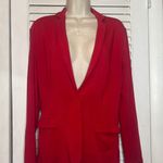 Magaschoni Red Knit Jersey Knit Blazer Career Office Work S Photo 0