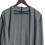 Talbots Women Cardigan Jacket Open Front Stretch S Blue White Stripe Preppy Photo 11