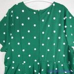 Unique Vintage  X GB Green Polka Dot Dress, 5X‎ Photo 10