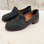 Adelante the Sofia Leather Penny Loafers Black Size 6.5 Photo 1