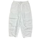 Madewell NWT Women's Salt White Petite Pull-On Barrel Pants 100% Linen S Photo 3