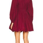 Ulla Johnson Martine Long Sleeve Mini Cotton Dress in Bordeaux 2 Photo 1