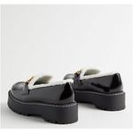 Torrid Women Shearling Trim Loafer Black (size 8) Photo 2