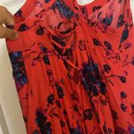 Free People Vintage  Candy Pin Up Red Floral dress Photo 7