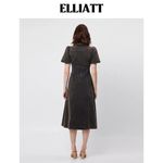 Elliatt  Matisse Denim Short Sleeve Midi Dress Black Size S NWT Photo 6