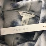 Caslon  Womens Hoodie Pullover Oversized Pockets Tie Dye Gray White Size S Photo 2