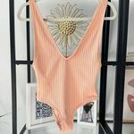 Static Swimwear Vermont Neutral Nude Ribbed Knit V Photo 0