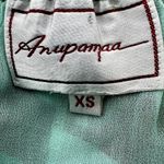 Anthropologie  Anupamaa Minted Terra Maxi Skirt Striped A Line Silk Green XS Photo 2