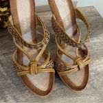 Boston Proper  Braided Platform Heel Sandals NO Size Approx. 6/6.5 Open Toe Boho Photo 3
