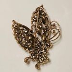 Butterfly Rhinestone Brooch, Multicolor Gold Photo 1