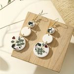 Elegant Polymer Clay Drop Botanical Design for Daily Alloy Ear Hooks Earrings‎ Photo 12