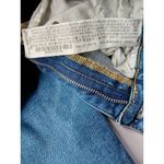 ZARA ankle cropped Women's Mid-Rise Flare Jeans Size 4 Blue Denim Raw Hem Photo 6