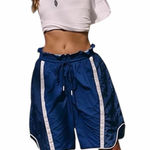 Free People Movement Navy Blue & White Champ Is Here Shorts size Large Photo 0