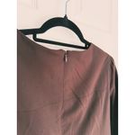 Shannon McLean Lace Tweed Dress Brown Vintage Dark Academia Career Event Photo 6