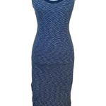 Anthropologie  Dress Midi Casual Saturday Sunday Blue Stripe Pattern, Size XXS Photo 0