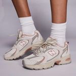New Balance NWOB  530 Sneakers in Cream and Coral Photo 0