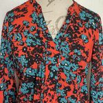 The Limited  Womens Blouse Top Size Small Popover Floral Long Sleeve Office Wear Photo 3
