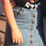 Jean Skirt Blue Size 4 Photo 1