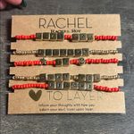 RACHEL Rachel Roy Red and Gold Inspirational Bracelet Set Photo 0