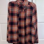 American Eagle AEO size M flannel. Cute color⭐️ button down Photo 0