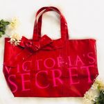 Victoria's Secret Victoria’s Secret Red Patent Tote with Bow Photo 0