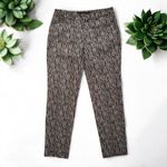 ZARA Multicolor Jacquard Weave Ankle Pants Photo 5