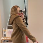 Beautiful fo fur Tan Hooded Coat Size 6 Photo 2