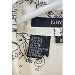 Ishyu Cream Vintage Silk Equestrian ladies Blouse shirt Photo 4