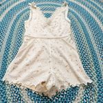 Saylor Juliet Romantic White Floral Lace Romper Photo 6
