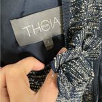 Theia Elegant Blue Sleeveless Dress 2 Gray Photo 6