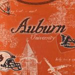 Vtg Auburn Tigers Shirt Womens Large NCAA College Football University '56 Spirit Orange Photo 4